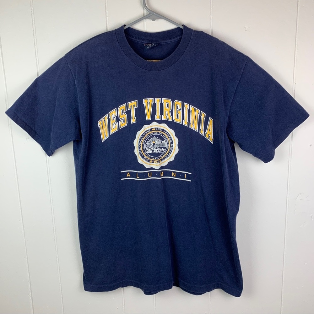 Vintage Jansport West Virginia Alumni Shirt Single Stitch Mens Large Made In USA